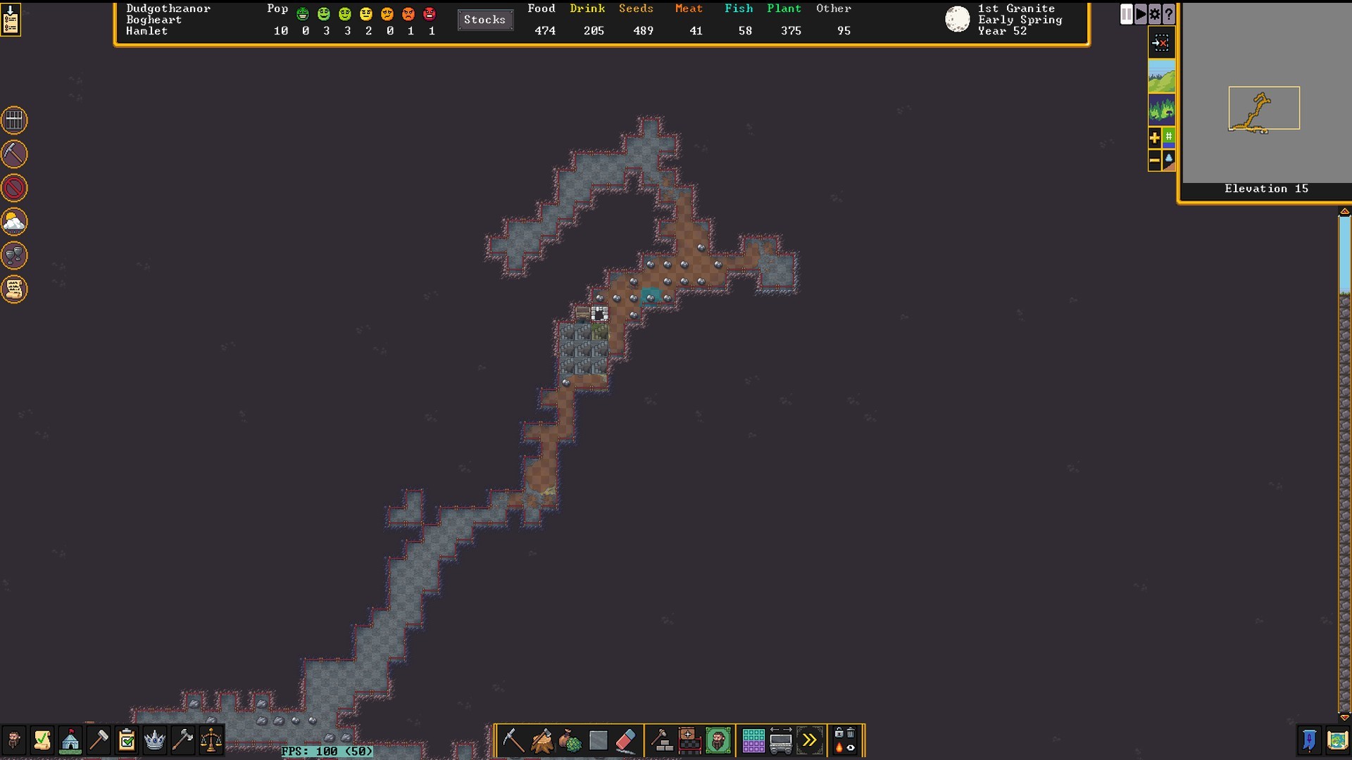 RollPlusBondDFSuccession06 mined out ore vein with minecart